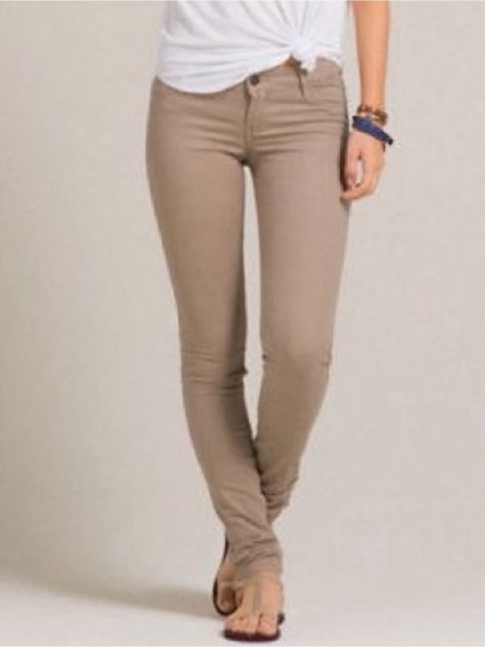 AllSaints Chinos khaki skinny pants tan trousers NWOT business casual size 2